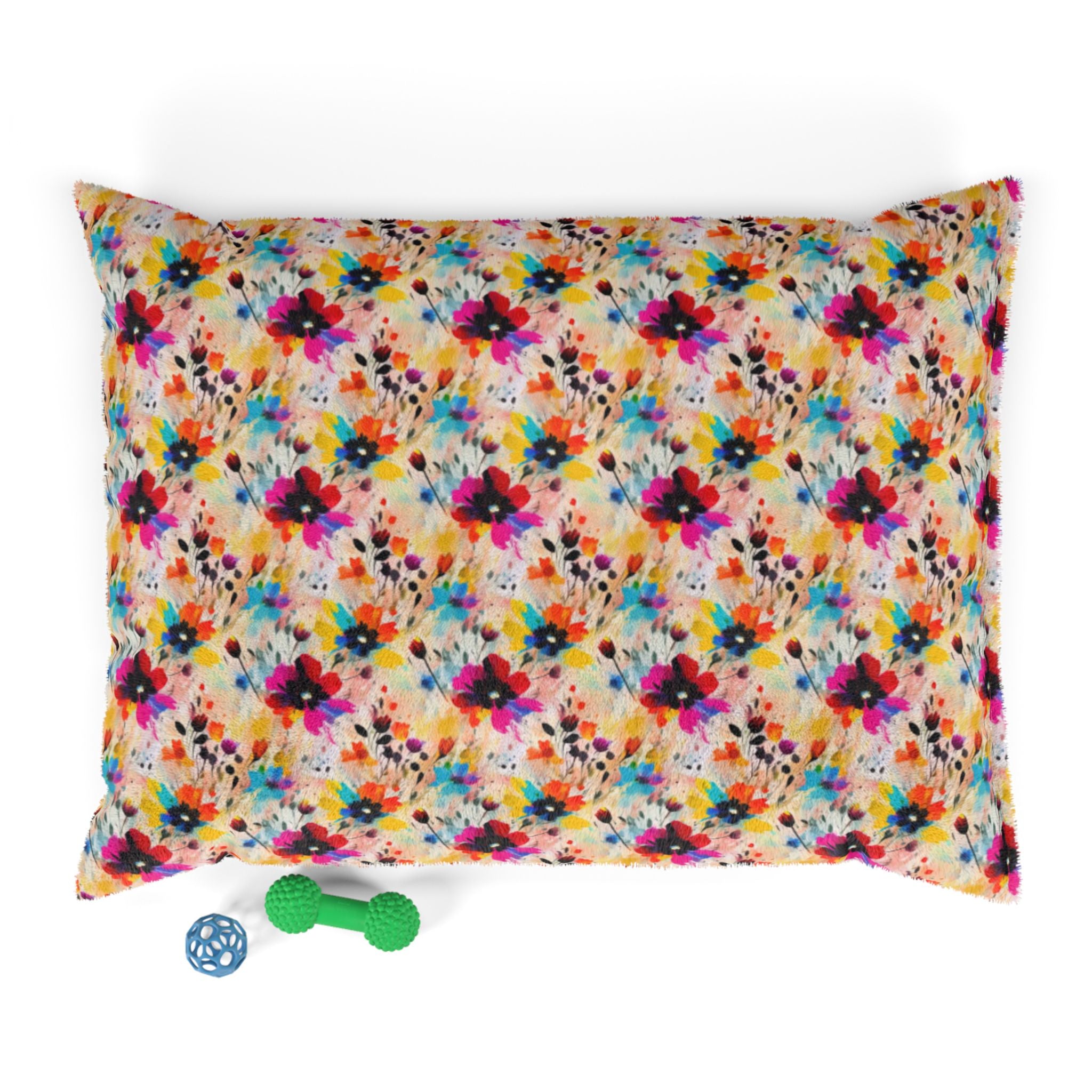 Confeti de flores silvestres en acuarela - Cama para mascotas Pet Zen