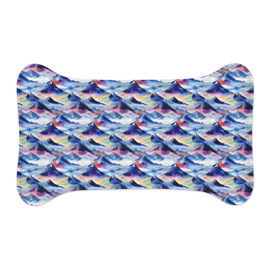 Endless Watercolor Mountain Waves - Pet Feeding Mat Pet Ze