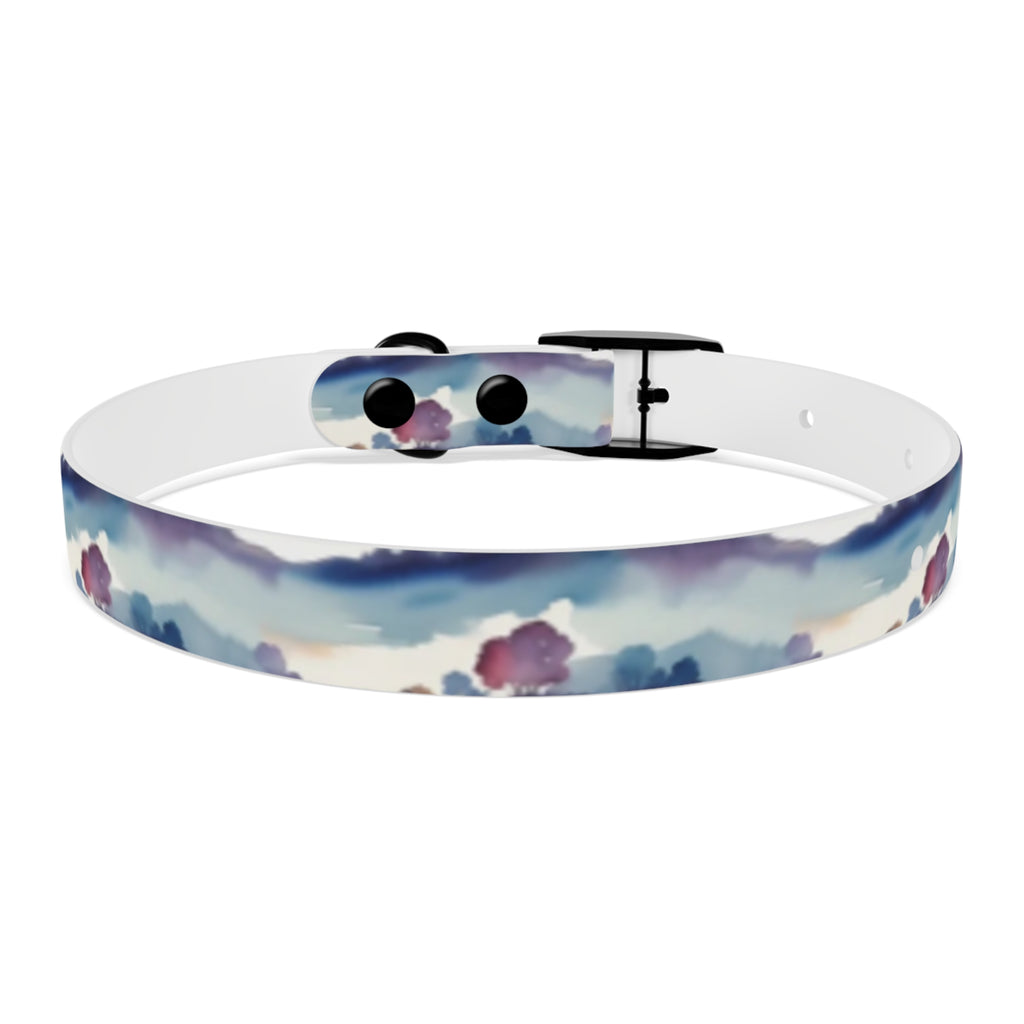 Rayas de acuarela en tonos crepusculares y espuma de mar - Collar para mascotas Pet Zen