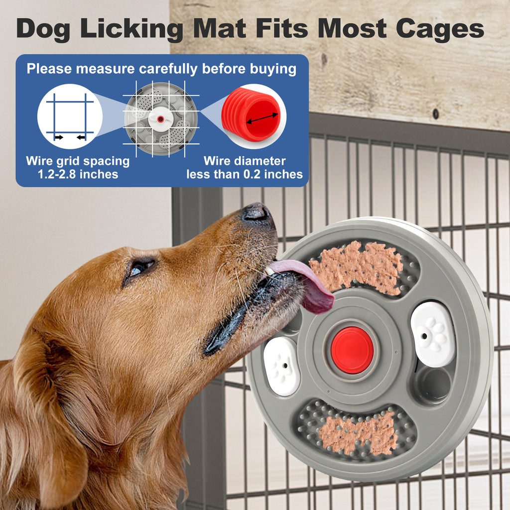 Dog Slow Feeder Device Pet Anti Suffocation Bowl 2 In 1 Treat Puzzle & Lick Mat Anti Slip And Large Capacity Feeder Pet Supplies