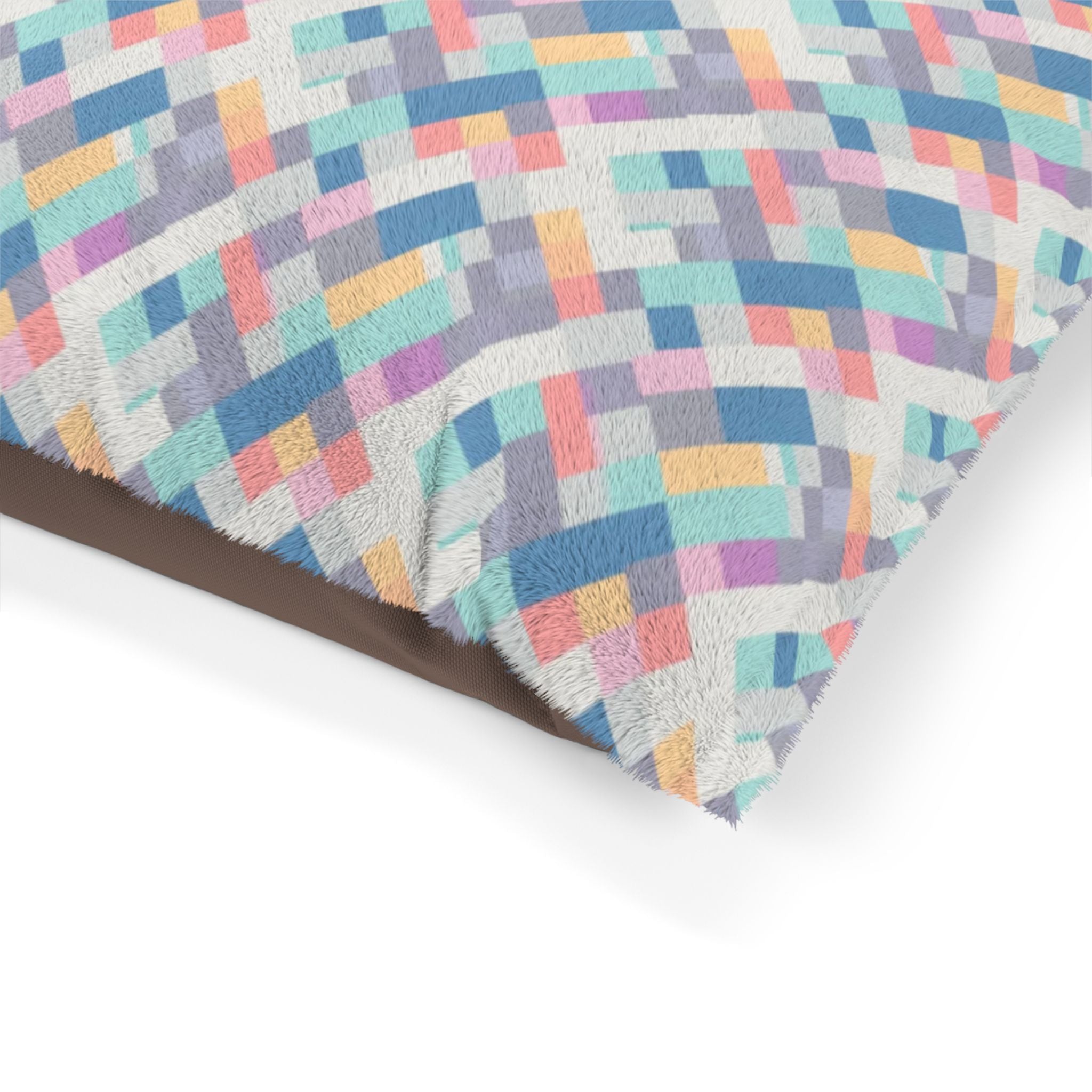 Tissage pixel pastel en harmonie diagonale - Lit pour animaux Pet Zen