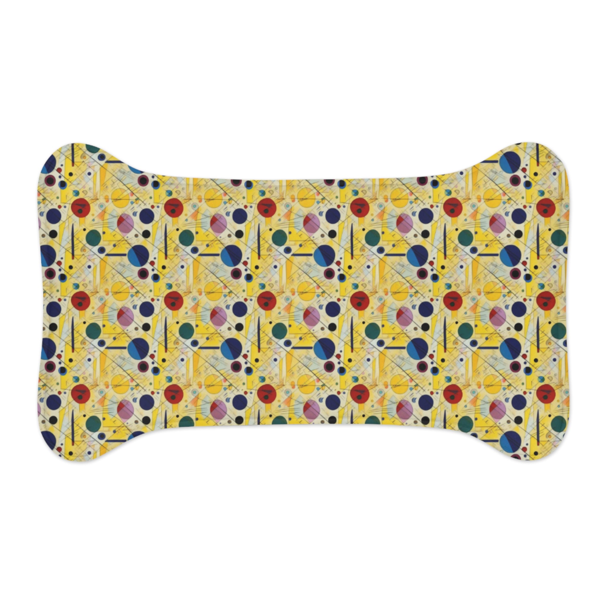 Sunlit Geometry: Orbits and Lines in Repeating Motion - Pet Feeding Mat Pet Ze
