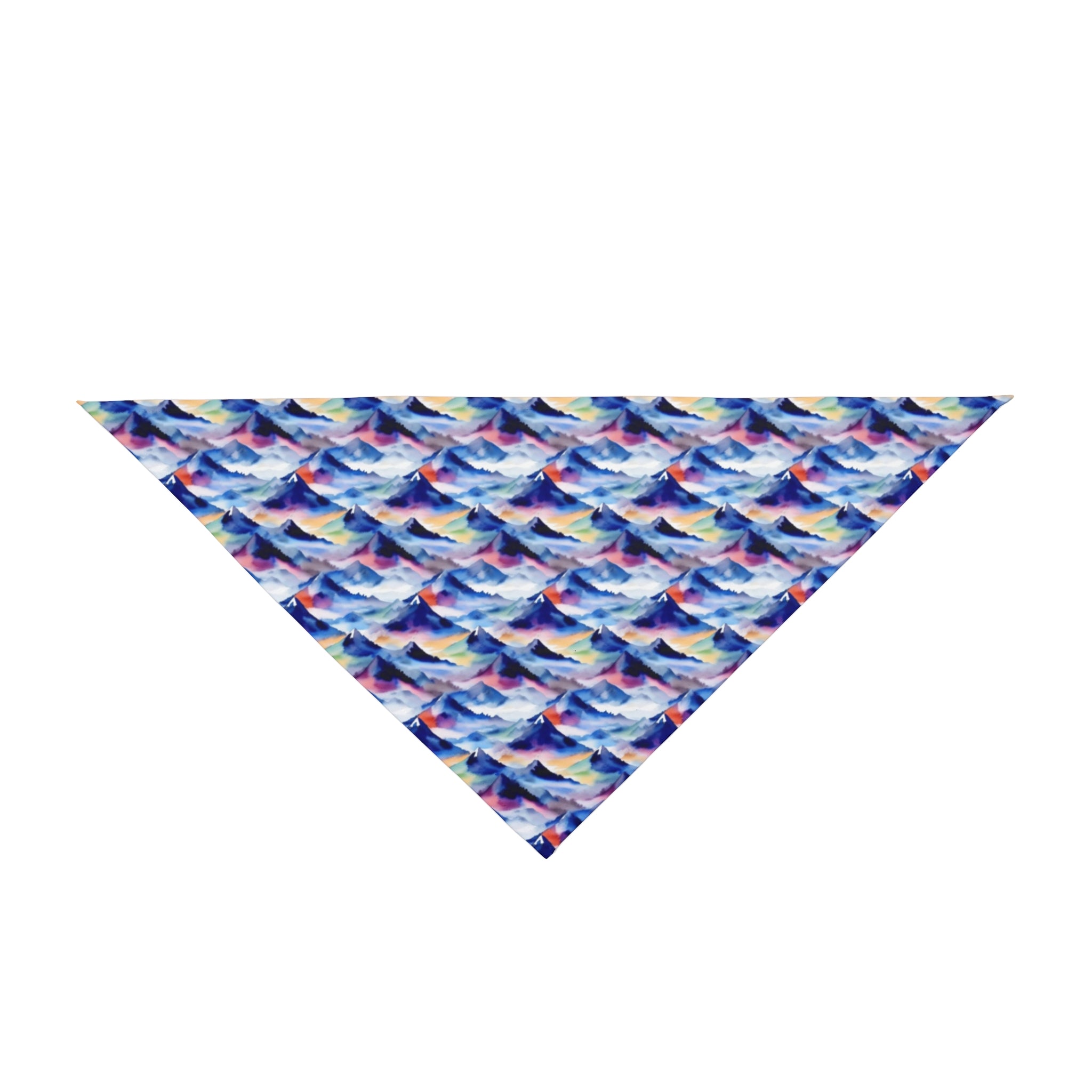 Vagues de montagne aquarelles infinies - Bandana pour animaux de compagnie Pet Zen