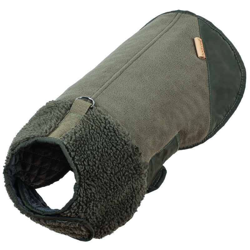 Pet Windproof Adjustable Down-Padded Jacket Warm Reversible Vest For Dogs