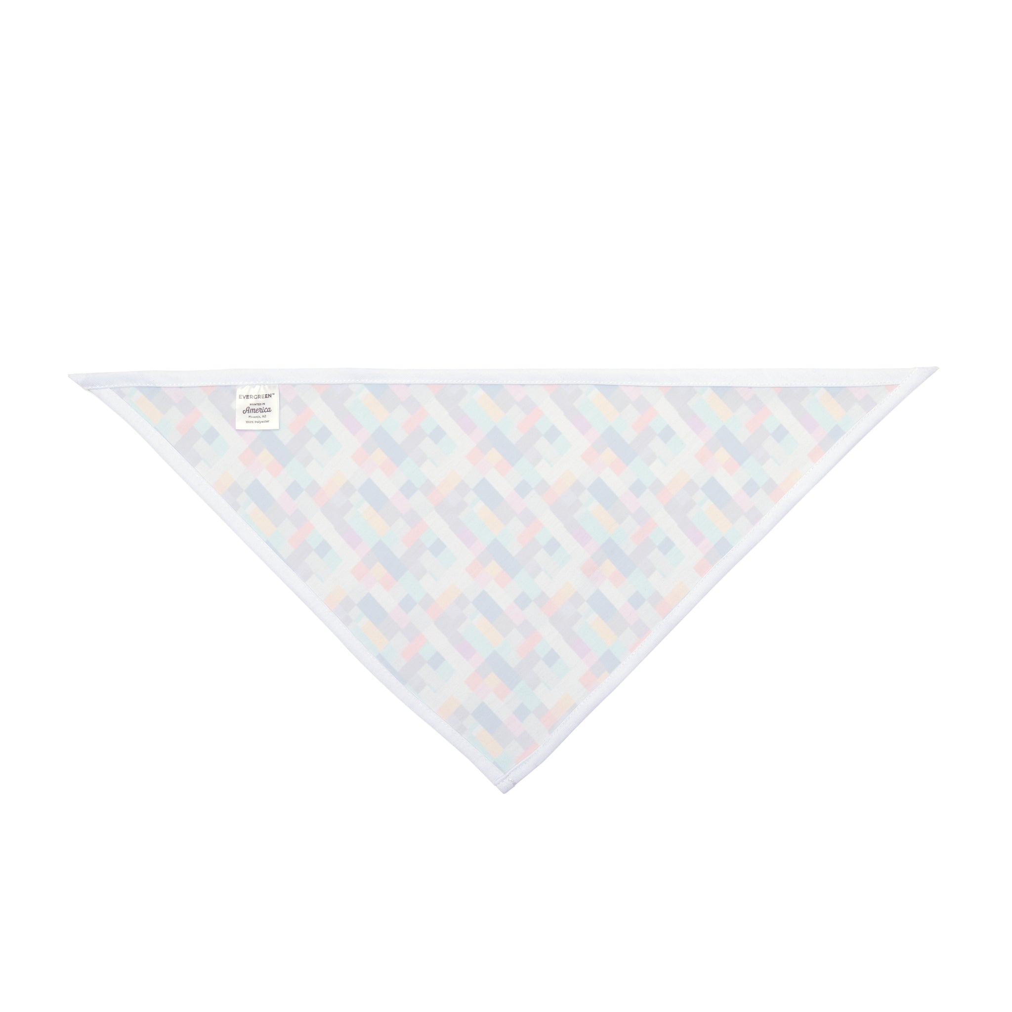 Tejido de píxeles pastel en armonía diagonal - Bandana para mascotas Pet Zen
