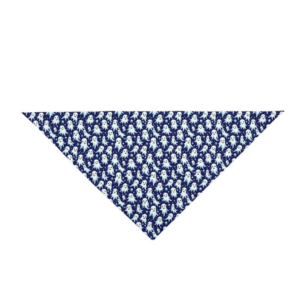 Farce nocturne : Motif Mille Fantômes amicaux - Bandana pour animaux de compagnie Pet Zen