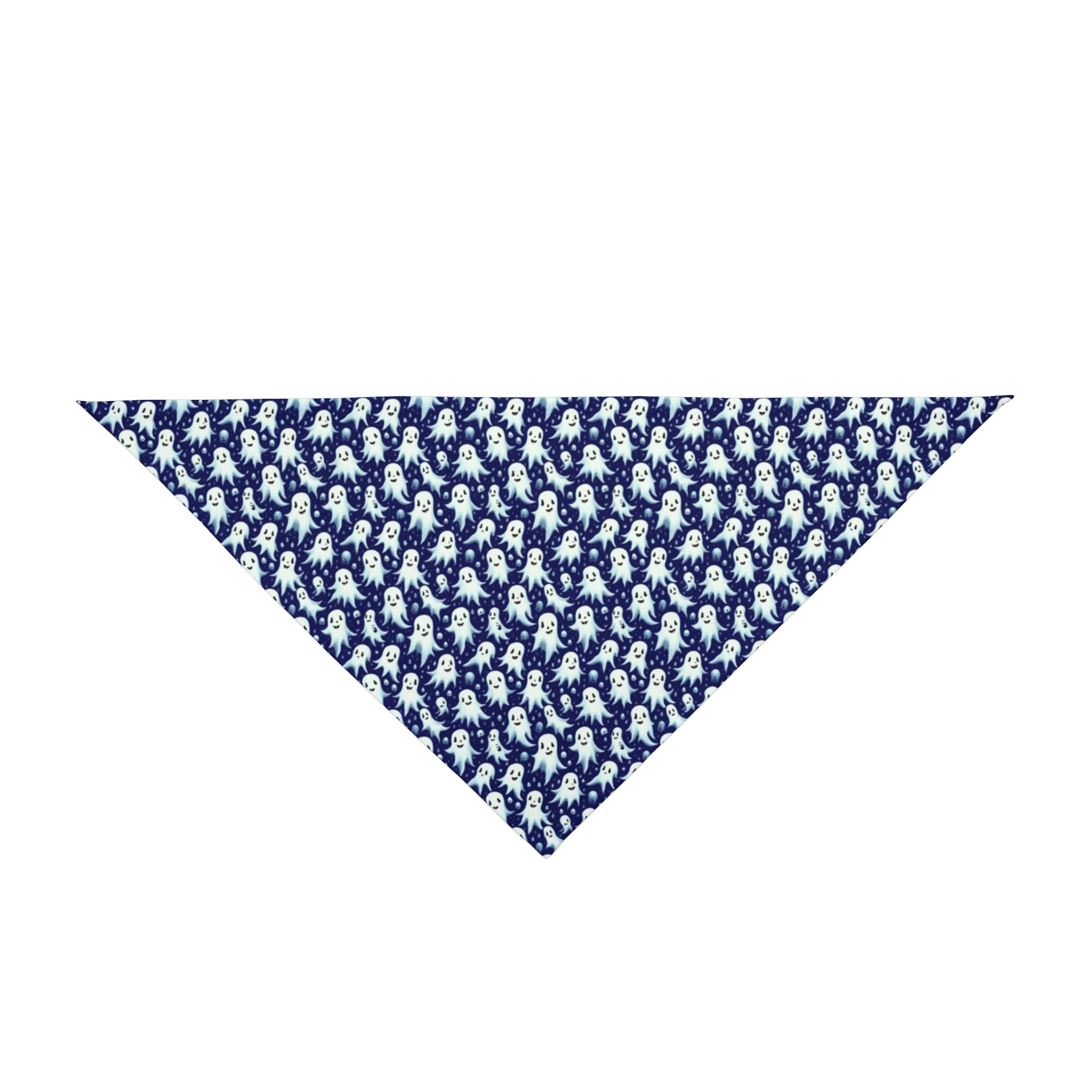 Farce nocturne : Motif Mille Fantômes amicaux - Bandana pour animaux de compagnie Pet Zen