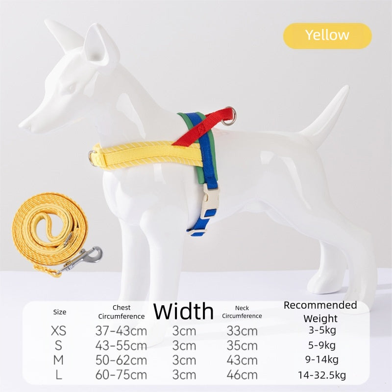 Saddle-type Chest And Back Dog Leash, Dog Walking Leash For Small And Medium-sized Dogs, Explosion-proof And Impact-resistant Pet Dog Leash