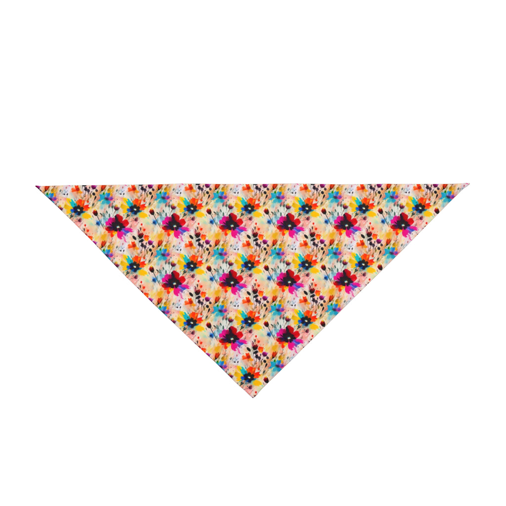 Confeti de flores silvestres en acuarela - Bandana para mascotas Pet Zen