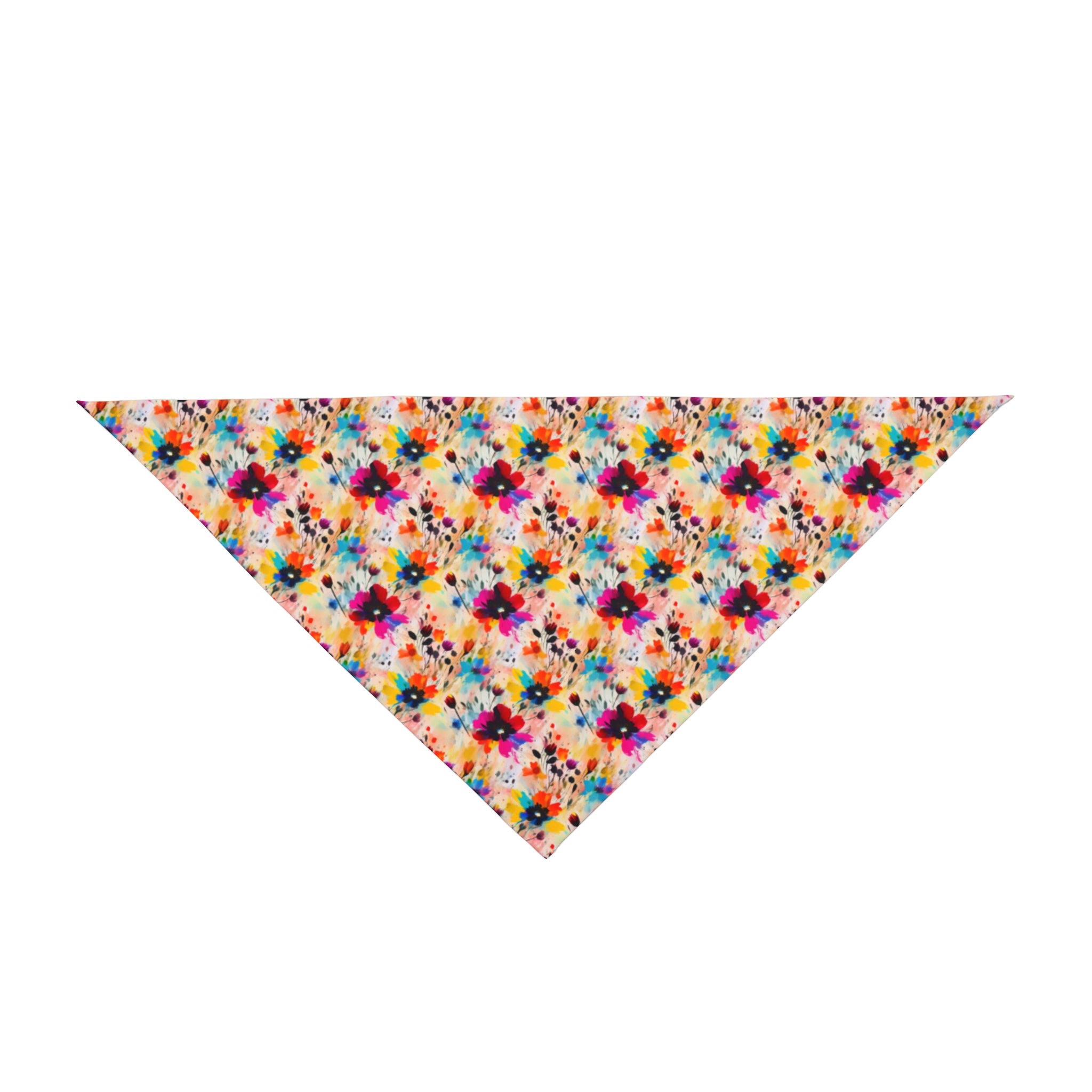 Confeti de flores silvestres en acuarela - Bandana para mascotas Pet Zen