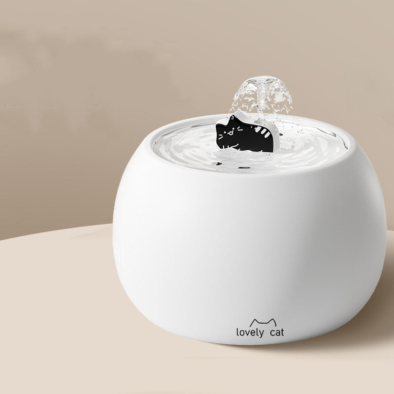 Cartoon Kitty Pet Ceramic Water Fountain