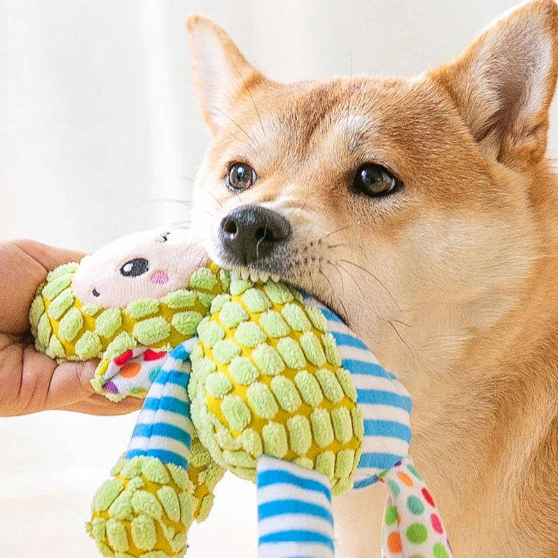 Peluche pour animaux de compagnie, jouet de puzzle pour chat et chien, animaux mignons, résistant aux morsures, interactif, couineur, jouet à mâcher pour le nettoyage des dents des animaux, fournitures pour animaux de compagnie