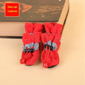 4 bottes imperméables pour petits chiens - Protégez les pattes de votre animal et gardez-les au sec, bottes de pluie d'extérieur pour chiens