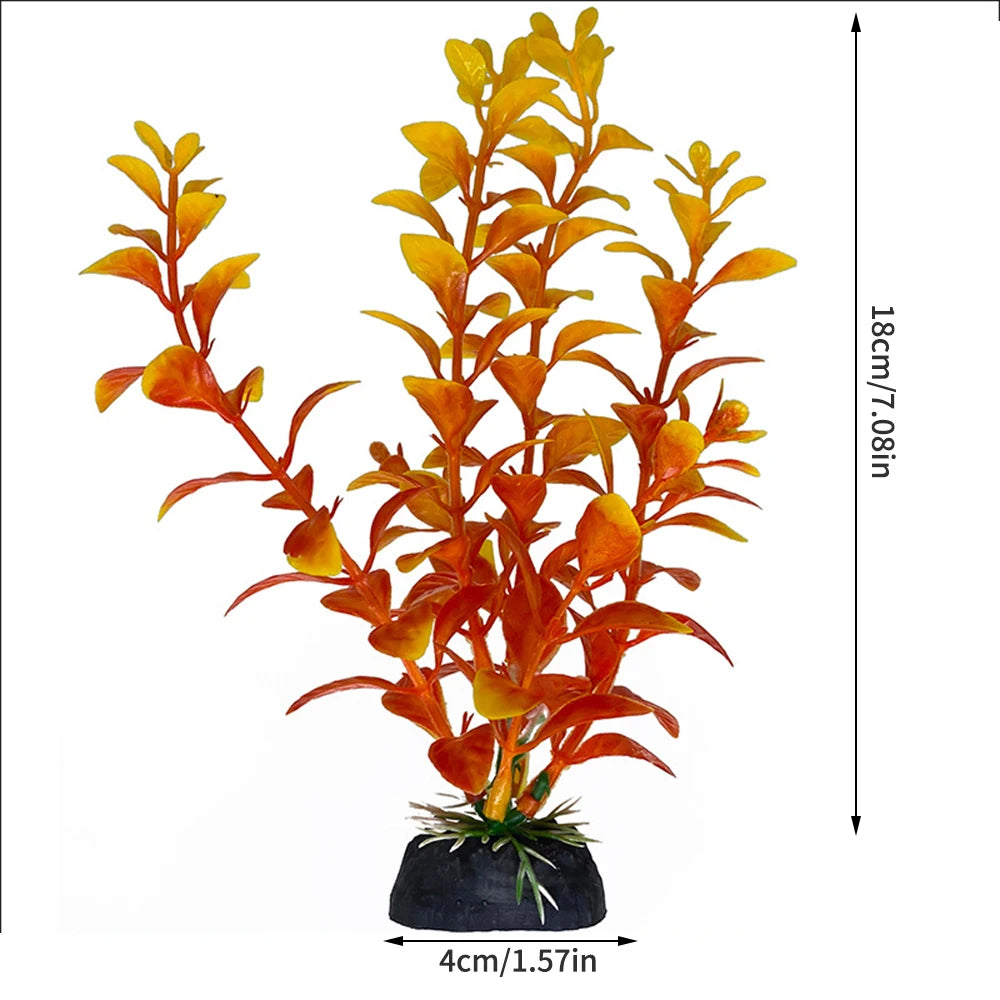 1PC Plastic Simulated Aquatic Plants For Fish Tank Landscaping, Aquarium Decoration, Seagrass Ornaments