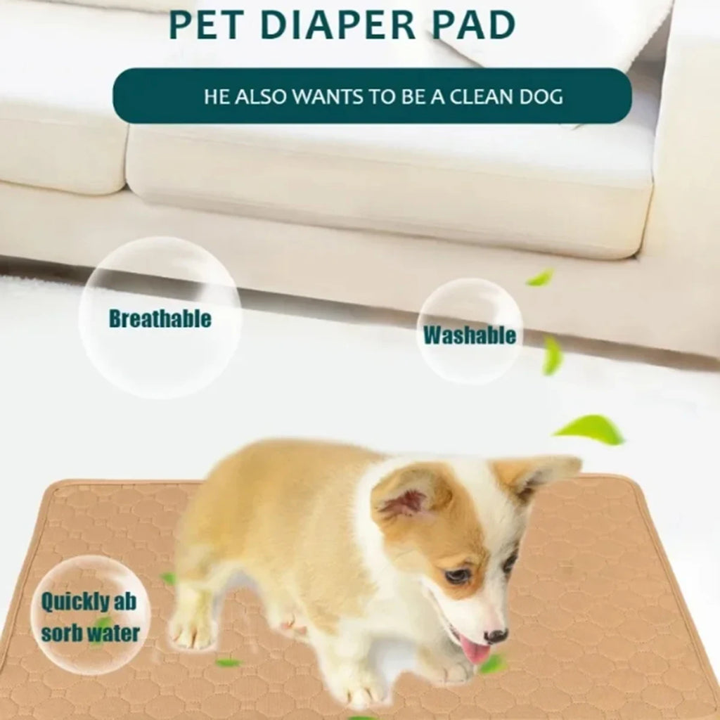 Tapis hygiénique réutilisable et lavable pour chien, siège de voiture, sol, canapé, tapis absorbant et imperméable pour l'entraînement des chiots et des chats, fournitures pour animaux de compagnie