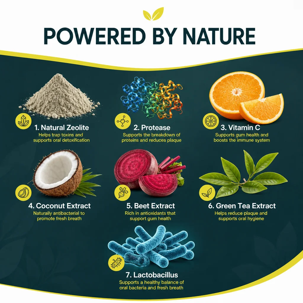 Poudre dentaire naturelle pour animaux de compagnie - Nettoie les dents des chiens, élimine la plaque dentaire, traite la mauvaise haleine des chats, élimine le tartre, complément alimentaire pour l'hygiène bucco-dentaire