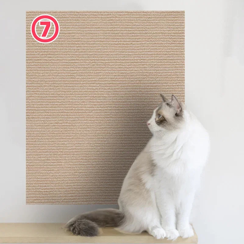 Tabla rascadora autoadhesiva recortable para gatos, protección de sofá para pared, antiarañazos para gatos, bricolaje, rascador para gatos, sofá, patas afiladas