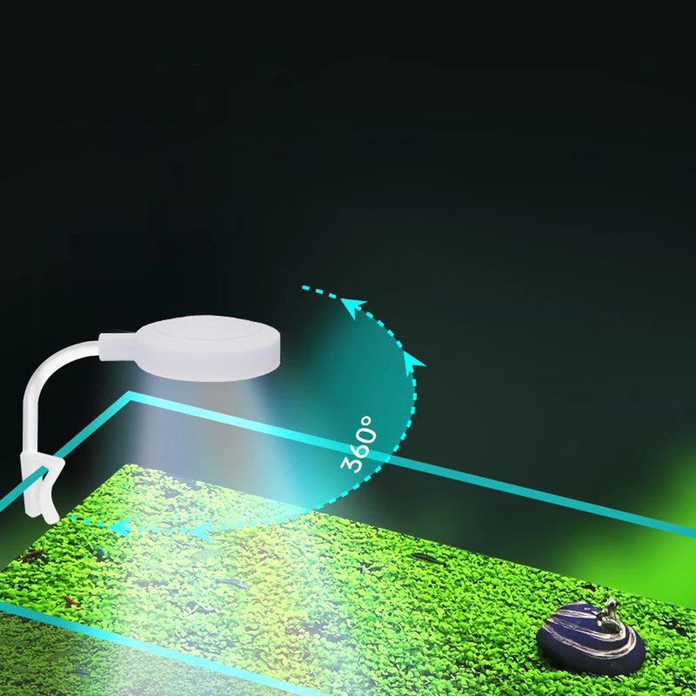 1PC Small Fish Tank Led Light Aquatic Grass Lighting Mini Fill Light Waterproof Aquarium Landscaping Accessories