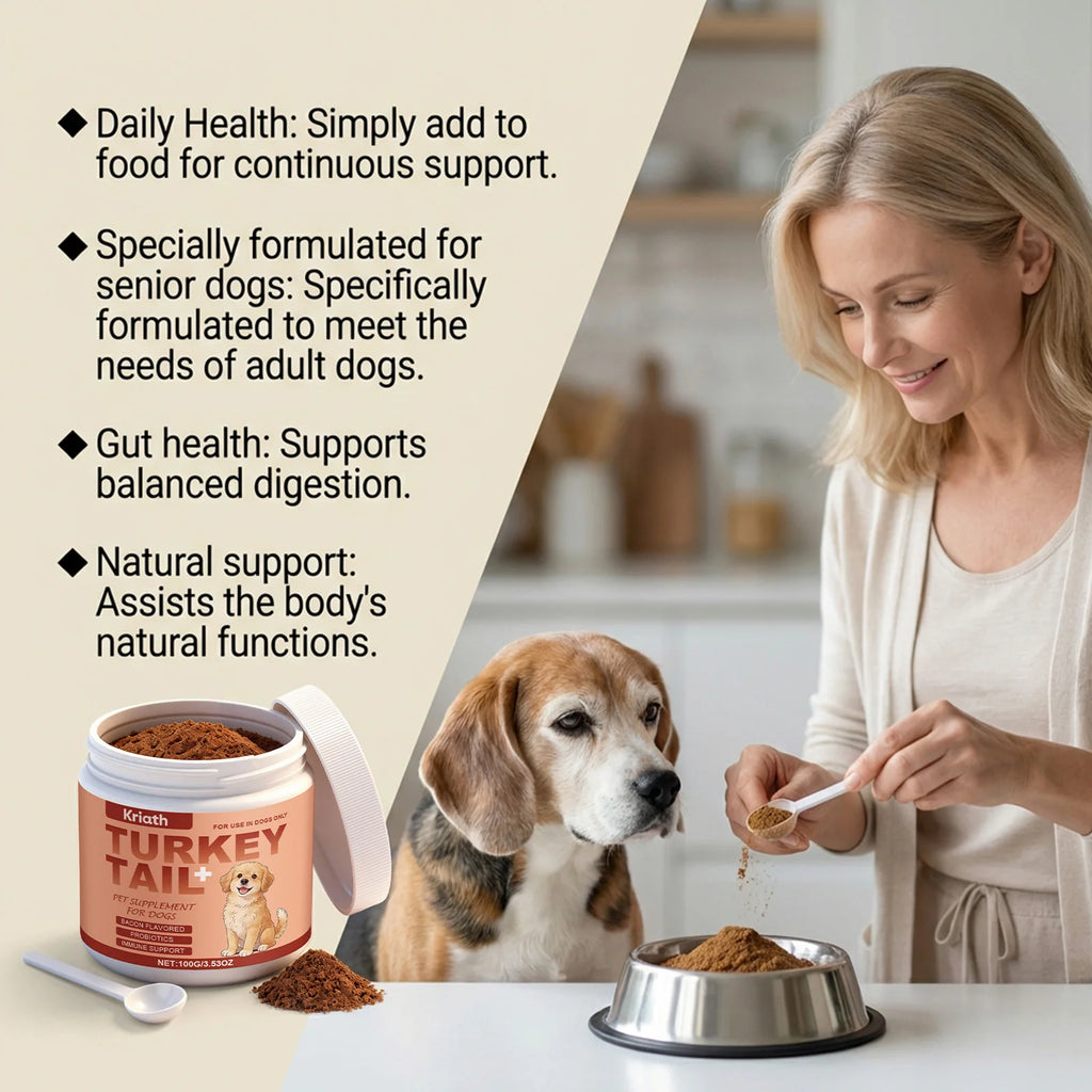 Suplemento en Polvo para la Salud Nutricional Canina Mejora la Vitalidad de las Mascotas Equilibra la Flora Intestinal Piel y Pelaje Sanos Refuerza las Defensas del Cuerpo 100g