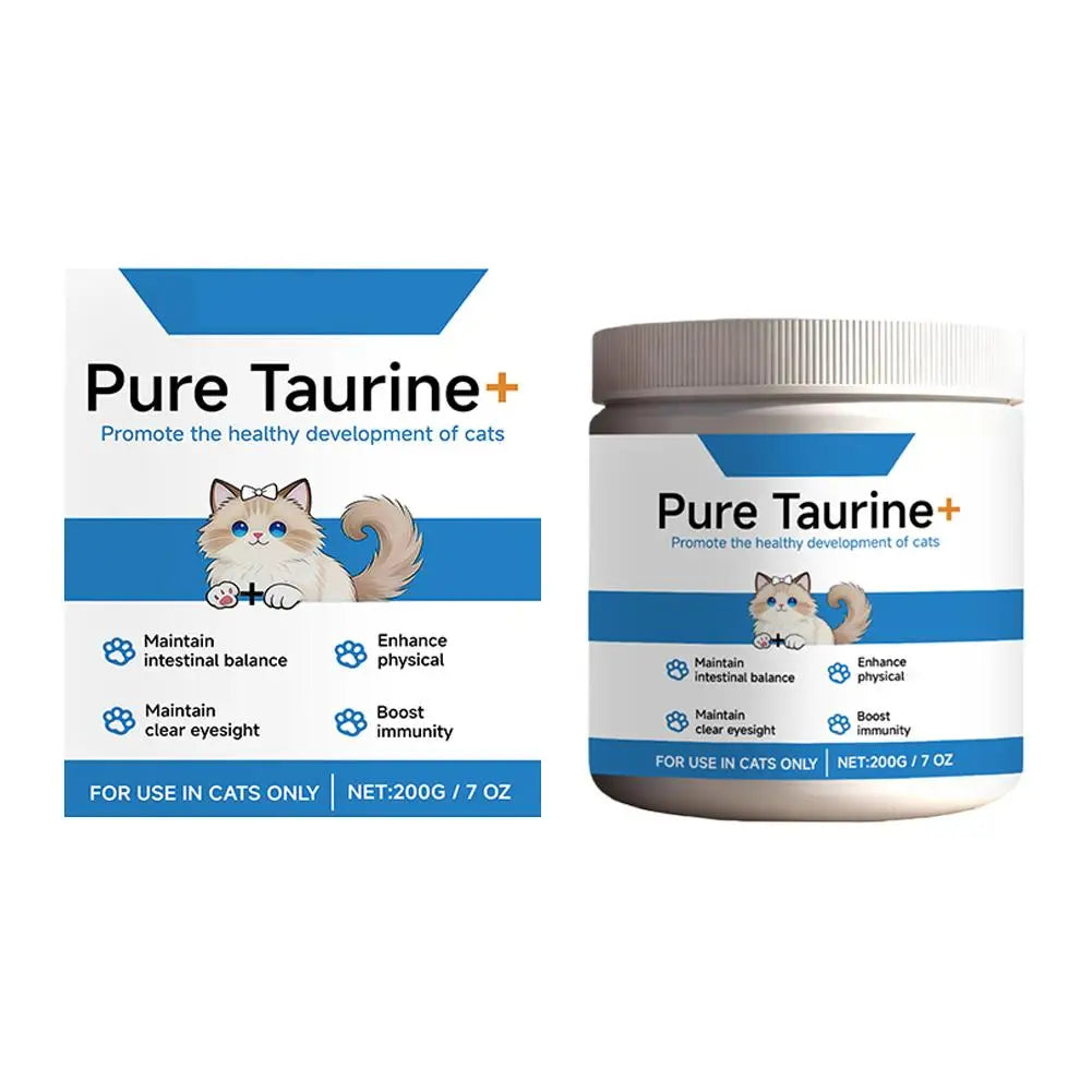 Poudre de taurine pour chat, formule douce pour le confort du corps de votre animal, massage et nutrition. Poudre de taurine pour chats.