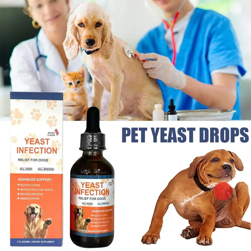 60ml Pet Yeast Drops - Regulate Digestive System, Improve Diarrhea And Constipation, And Enhance Skin And Hair Health