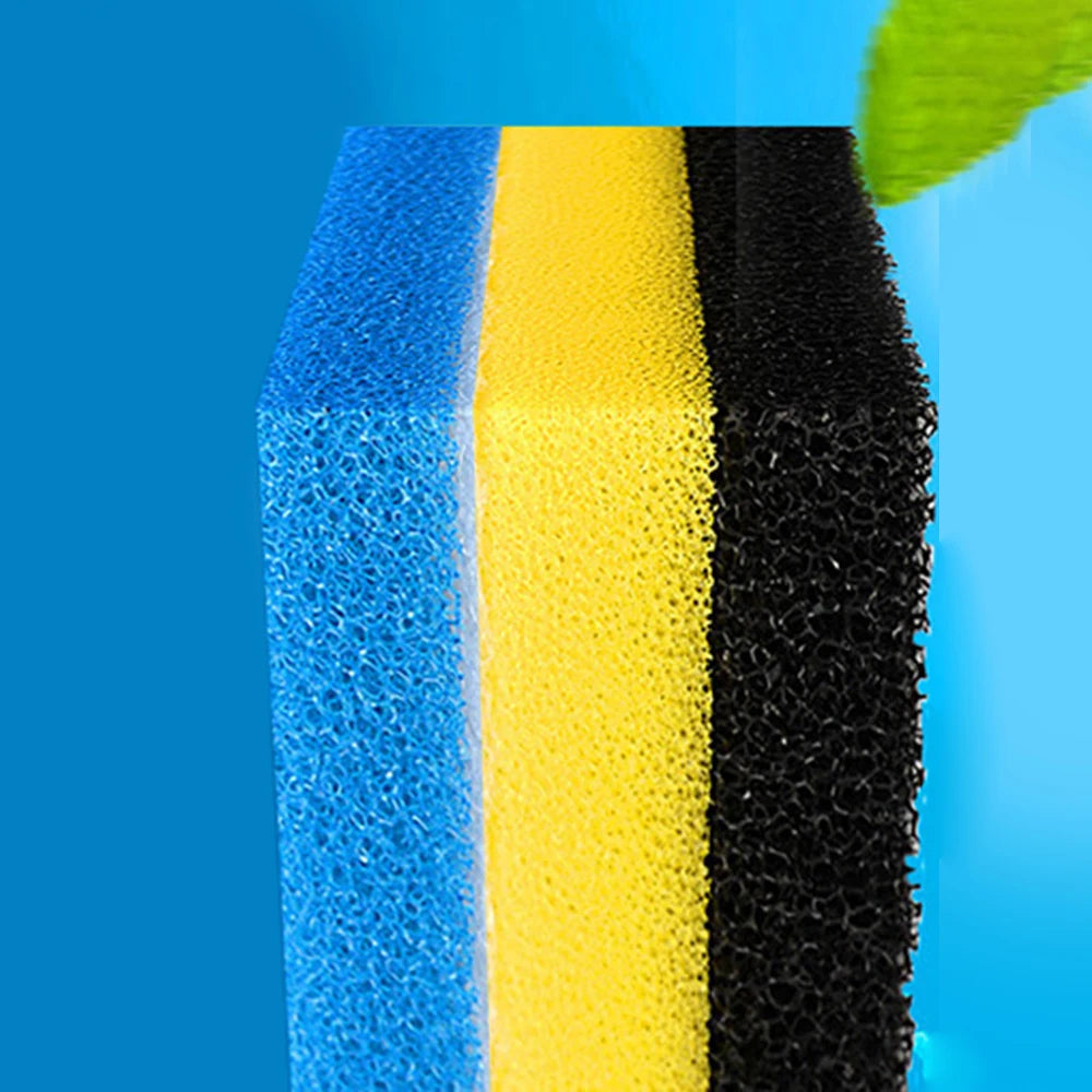 2PCS Fish Tank Filter Cotton Black Thickened Biochemical Cotton Water Rattan Cotton Turtle Tank Filter Material Filter Sponge