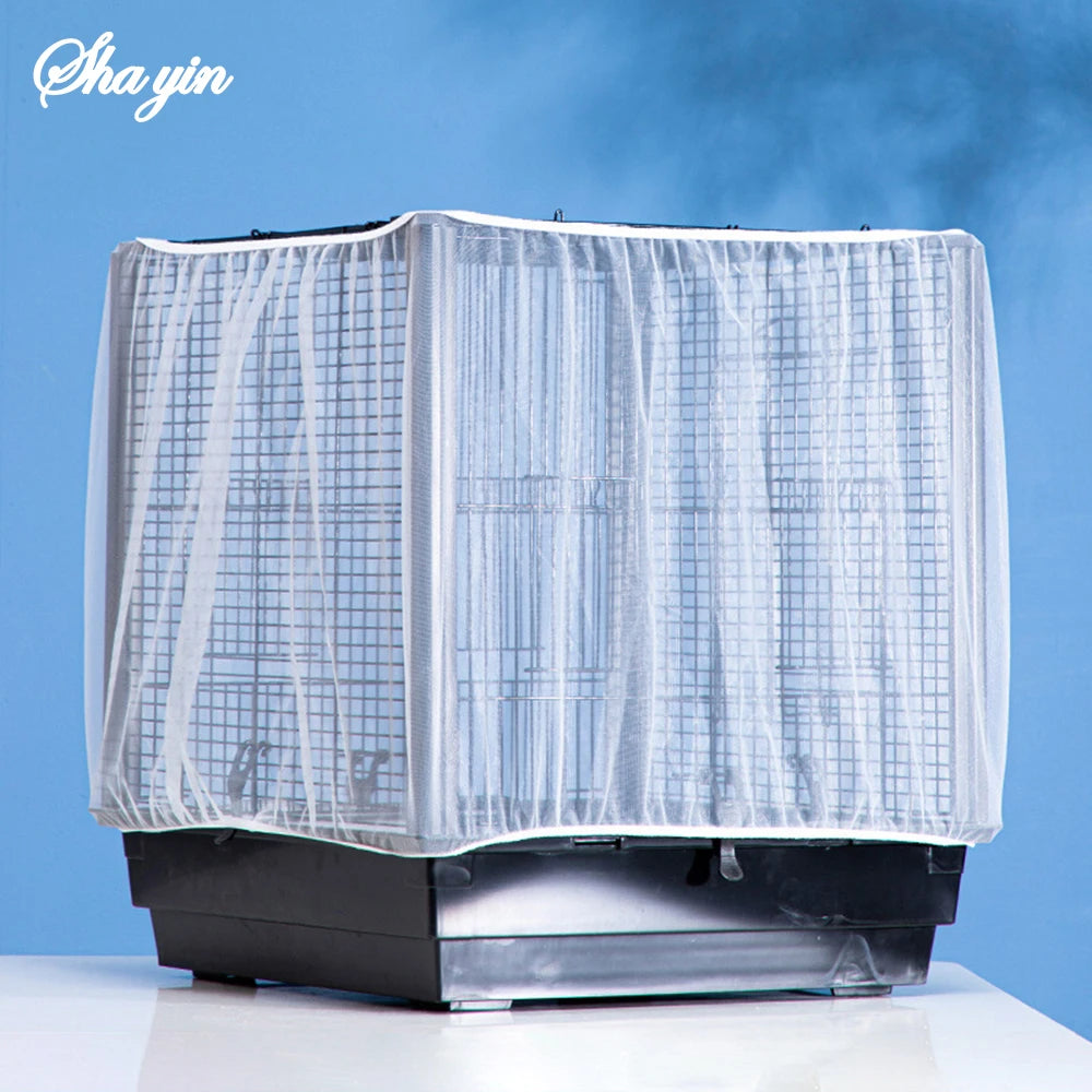 1PC Square round Bird Cage Clothes Cover Splash Proof Mosquito Net Screen Parrot Protection Net Cage Accessory
