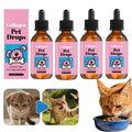 Pet Collagen Gouttes 60ml Complément Peau et Pelage pour Chiens Chats Liquide Hydratant Complément Nutrition Quotidienne Accessoires pour Chiens