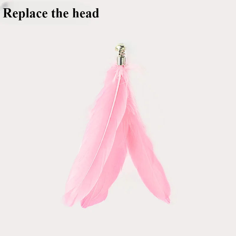 Funny Simulation Bird Cat Toy Feather with Bell Cat Stick Interactive Toy for Kitten Playing Teaser Wand Toy Pet Cats Supplies