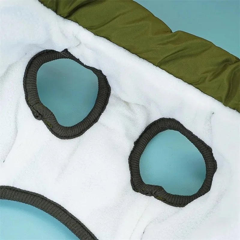 Veste pour Grand Chien avec Harnais, Vêtements d'Hiver Chauds pour Chien Labrador Imperméable, Manteau pour Grand Chien Chihuahua Bouledogue Français