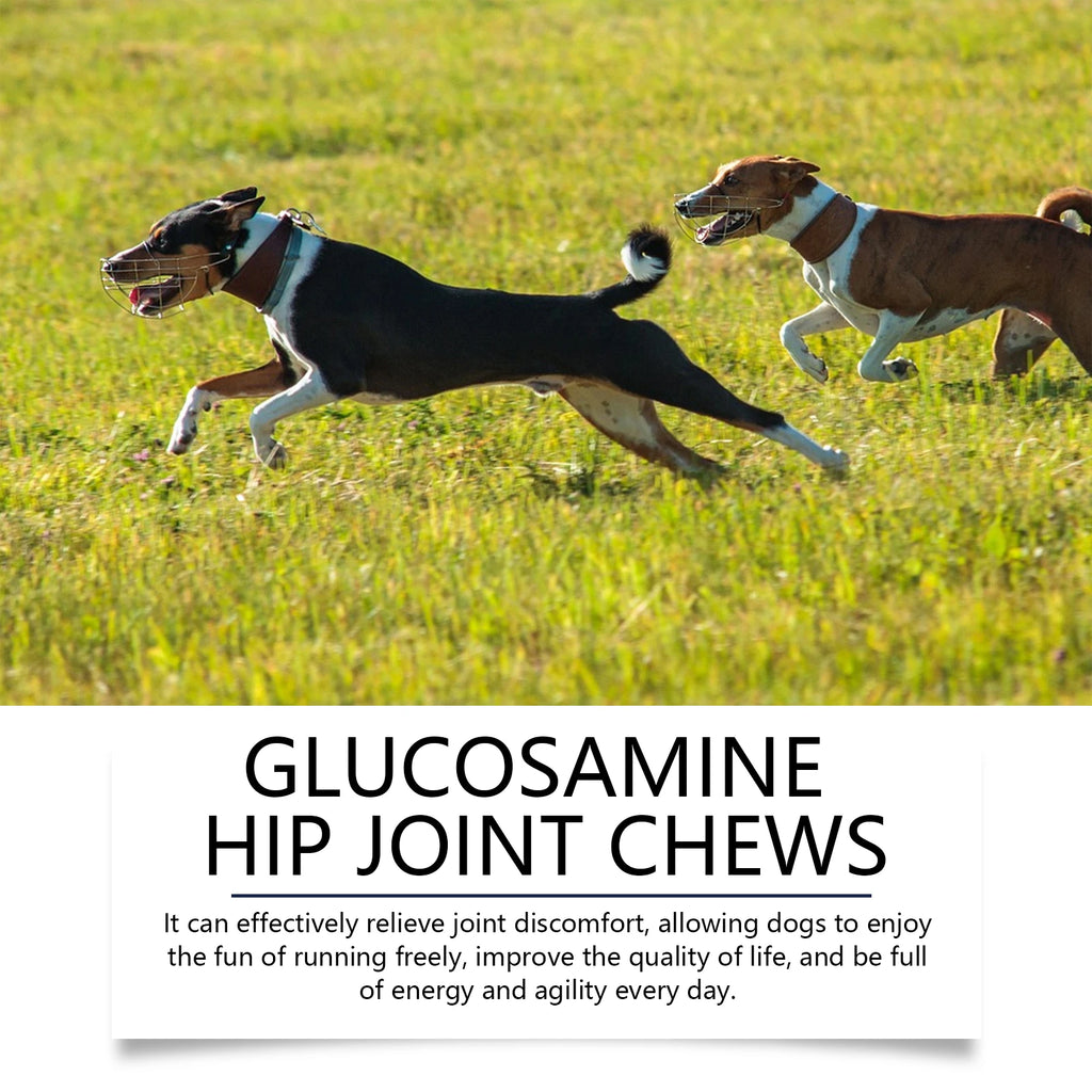 Comprimés pour les articulations du chien, favorisent la mobilité articulaire, stimulent la vitalité, maintiennent la santé du cartilage, soutien nutritionnel quotidien pour les chiens