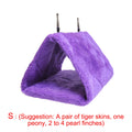 1PC Parrot Triangle Hammock - Pure Color Parrot Parrotlet Winter Warmth Cotton Nest Hanging Cage Hanging Suspension Nest