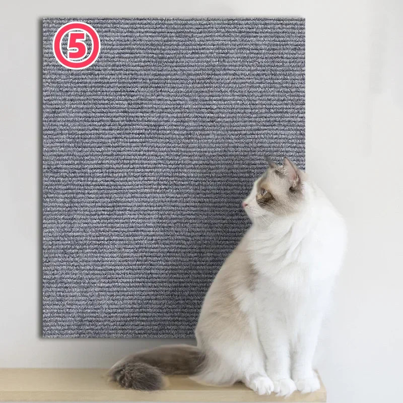 Tabla rascadora autoadhesiva recortable para gatos, protección de sofá para pared, antiarañazos para gatos, bricolaje, rascador para gatos, sofá, patas afiladas