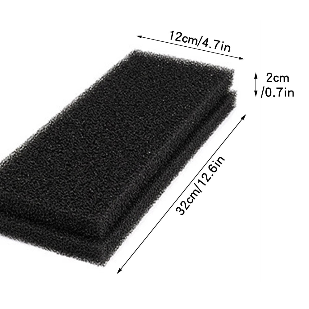 2PCS Fish Tank Filter Cotton Black Thickened Biochemical Cotton Water Rattan Cotton Turtle Tank Filter Material Filter Sponge