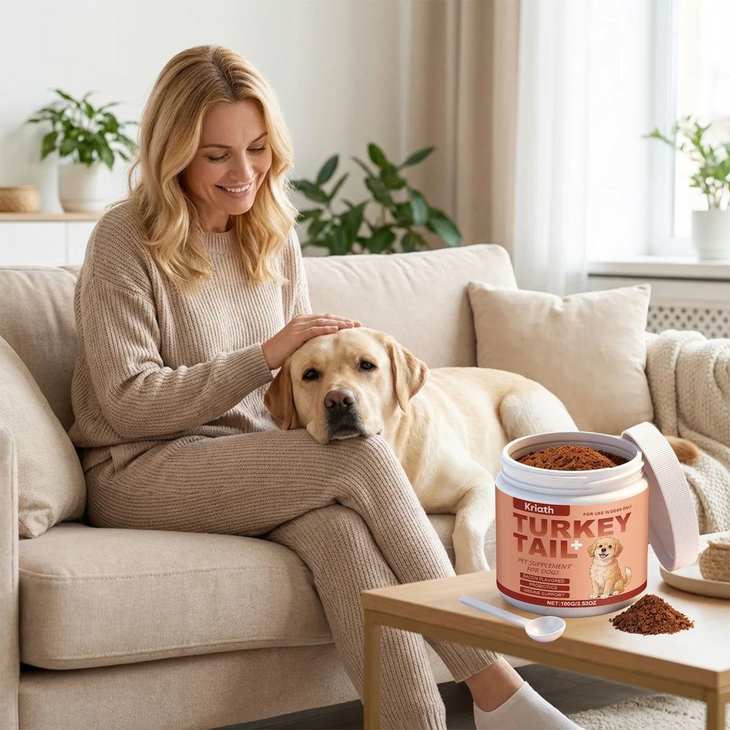 Suplemento en Polvo para la Salud Nutricional Canina Mejora la Vitalidad de las Mascotas Equilibra la Flora Intestinal Piel y Pelaje Sanos Refuerza las Defensas del Cuerpo 100g