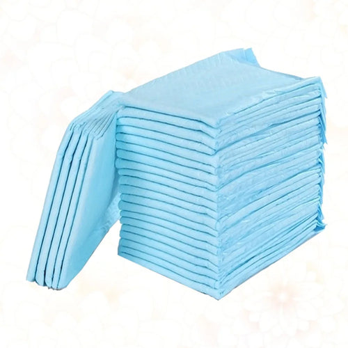 20 unidades de pañales desechables, empapadores para bebés, almohadilla de lactancia, alfombrilla cambiador de absorción de agua, pañal transpirable para adultos de tela azul, para ancianos y bebés