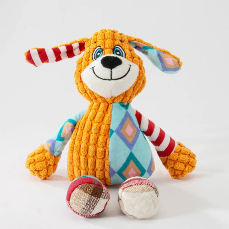 Peluche pour animaux de compagnie, jouet de puzzle pour chat et chien, animaux mignons, résistant aux morsures, interactif, couineur, jouet à mâcher pour le nettoyage des dents des animaux, fournitures pour animaux de compagnie