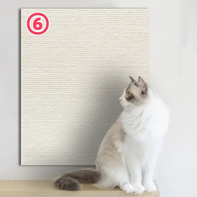 Tabla rascadora autoadhesiva recortable para gatos, protección de sofá para pared, antiarañazos para gatos, bricolaje, rascador para gatos, sofá, patas afiladas