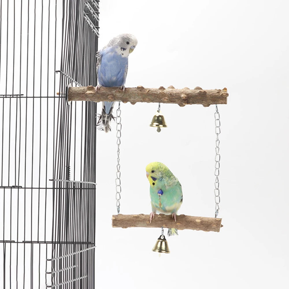 1PC Parrot suspension bridge toys, bird toys, swing supplies, claw grinding, pole standing, birdcage accessories