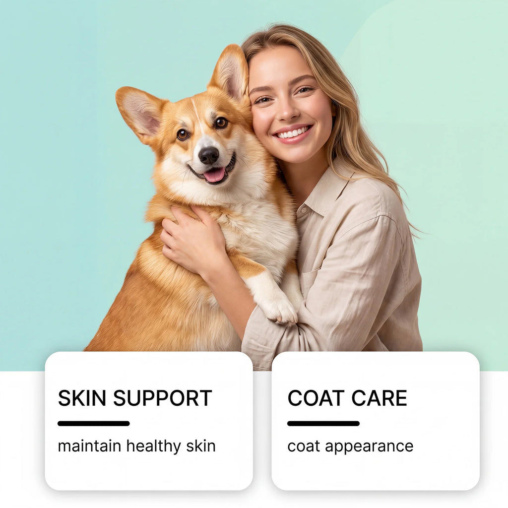 Complément Multivitaminé 10-en-1 pour Chien Kriath - Favorise la santé de la peau et du pelage, Soutient la santé intestinale, la mobilité et la santé globale