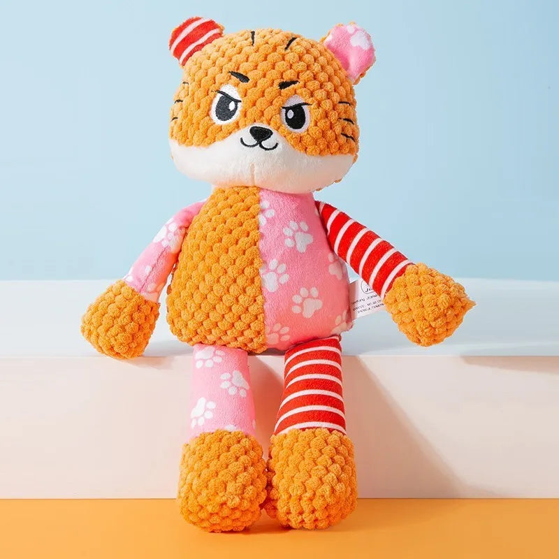 Peluche pour animaux de compagnie, jouet de puzzle pour chat et chien, animaux mignons, résistant aux morsures, interactif, couineur, jouet à mâcher pour le nettoyage des dents des animaux, fournitures pour animaux de compagnie