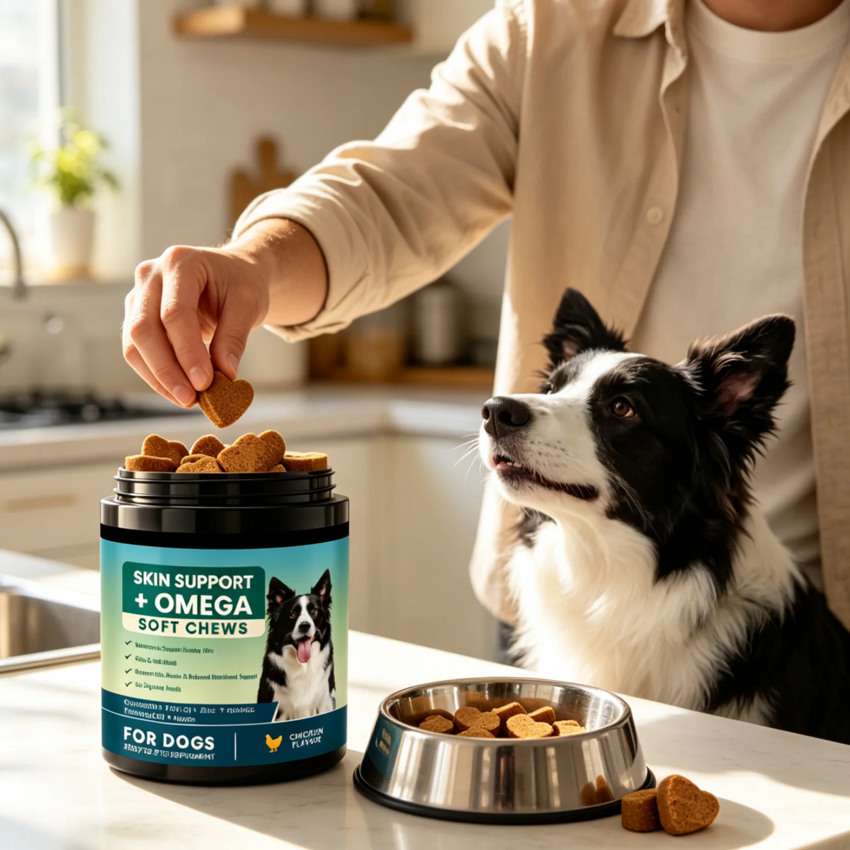 Kriath Pet Nutrition Friandises Molles Nutrition Intense Santé Digestive Intestinale Alimentation Facile Formule Sûre Complément pour Chiens Friandises Molles 200g