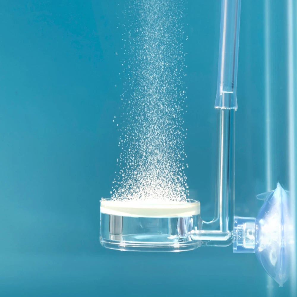 1PC Diffuser for Aquarium Plants, Clear CO2 Atomizer Aquarium CO2 Diffuser with Suction Cup