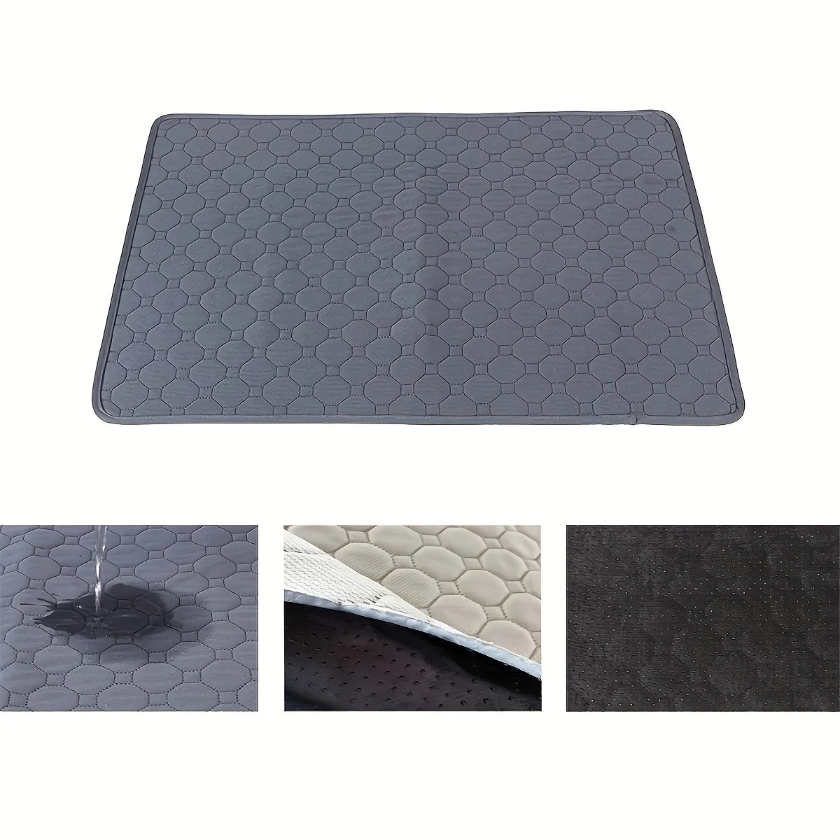 Tapis hygiénique réutilisable et lavable pour chien, siège de voiture, sol, canapé, tapis absorbant et imperméable pour l'entraînement des chiots et des chats, fournitures pour animaux de compagnie