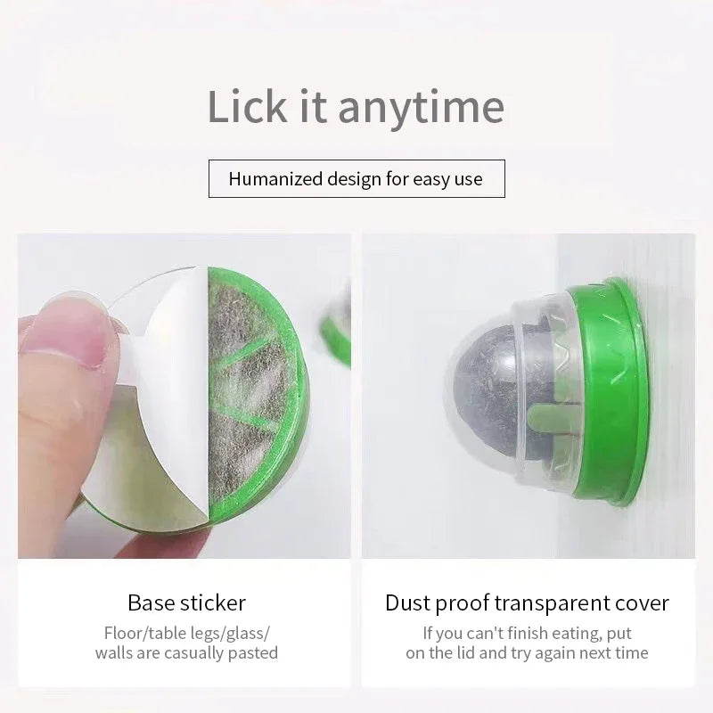 Juguete de bola adhesiva de pared de hierba gatera natural para gatos, rascadores, golosinas saludables naturales que eliminan las bolas de pelo para promover la digestión, snack de hierba para gatos