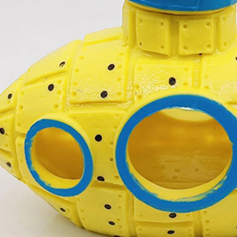 1PC Aquarium Decoration Resin Submarine Ornament Fish Tank Scenic Decoration Shrimp Hideout Submarine Theme Aquarium Decorations