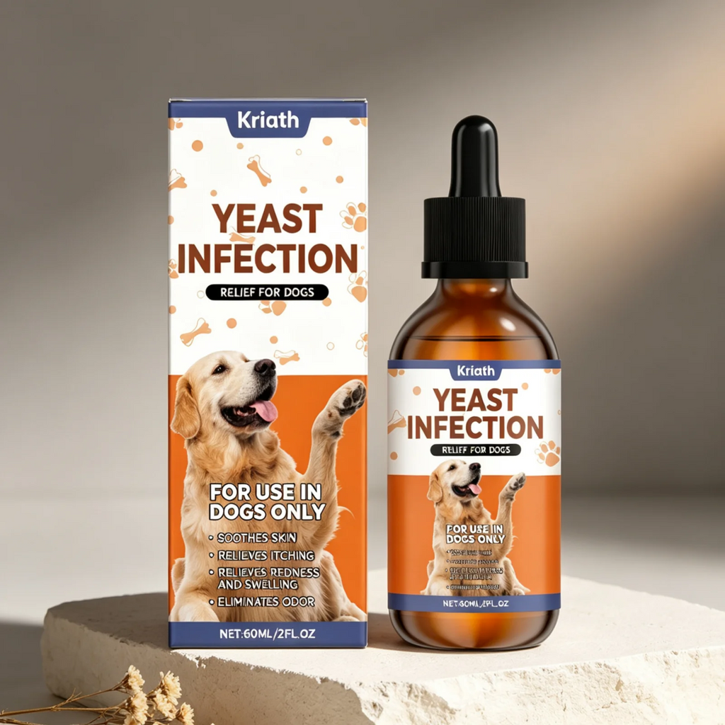 Kriath Gouttes de complément alimentaire pour chiens Favorisent l'absorption des nutriments Améliorent la défense immunitaire Formule douce Complément liquide oral pour chiens