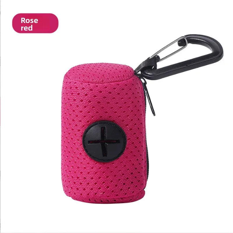 Distributeur de sacs à déjections canines suspendable, porte-sacs à crottes pour chiens, distributeur de sacs poubelle pour la promenade des chiens, fournitures pour animaux de compagnie