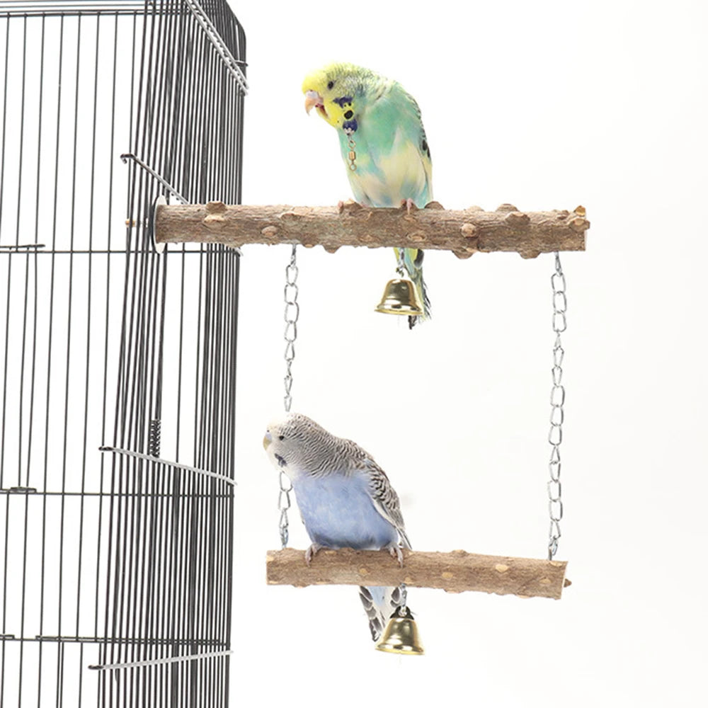 1PC Parrot suspension bridge toys, bird toys, swing supplies, claw grinding, pole standing, birdcage accessories