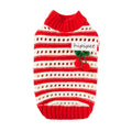 Autumn And Winter Dog Clothing, Warm, Hollowed-out Knitted Cherry Small Dog, Teddy Bichon, Cat Sweater, Pet Clothing